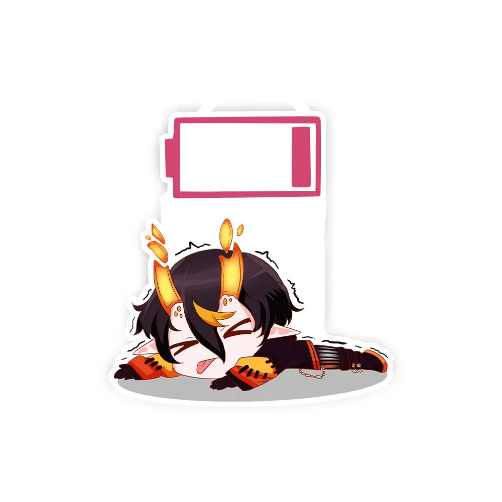 Pumpiino Battery Low Sticker