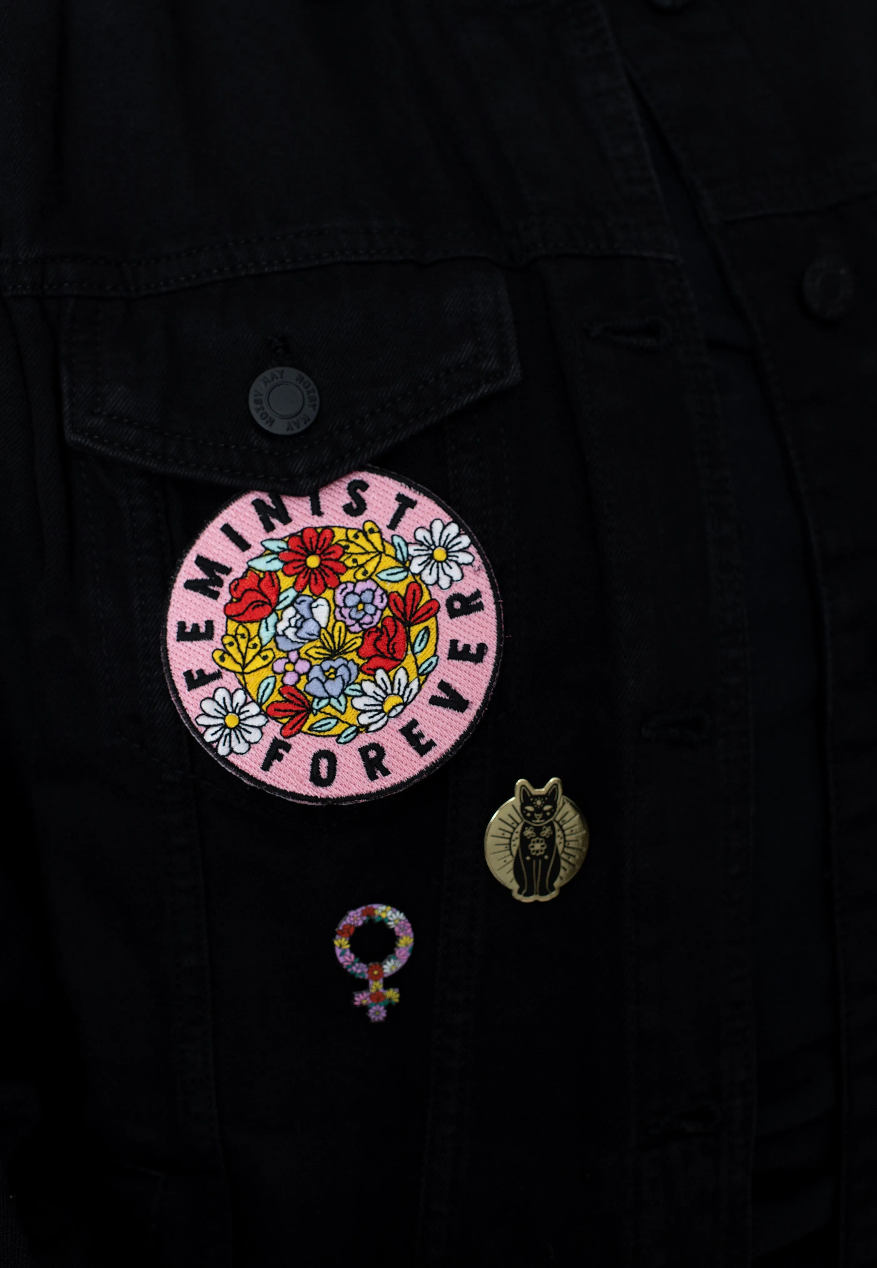 Punky Pins - Feminist Forever Iron On - Patch