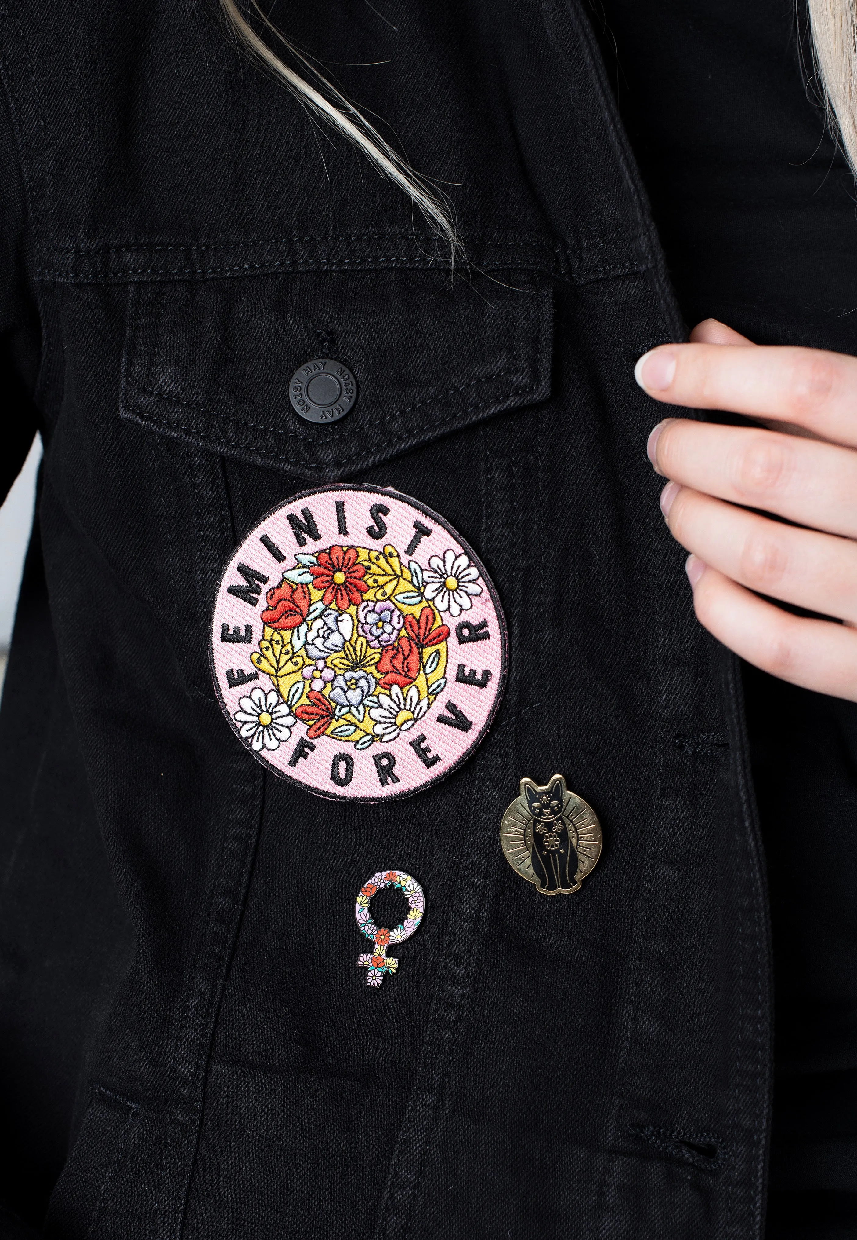 Punky Pins - Feminist Forever Iron On - Patch