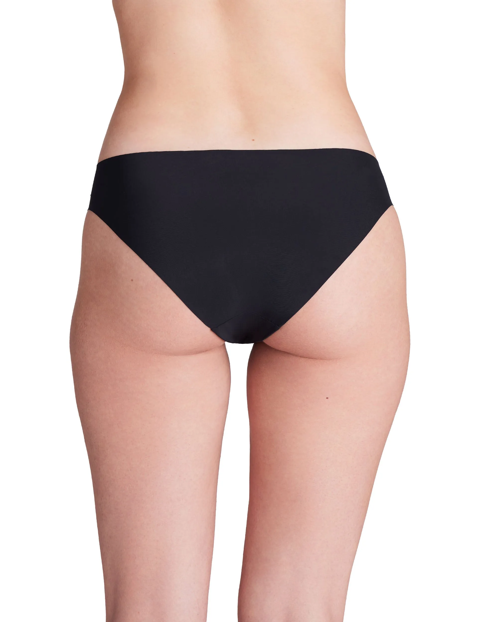 Pure Stretch 3-Pack No Show Bikini - Black/Steel