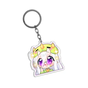 Rawrrina Sparkle (Glasses) Keychain