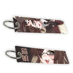 Riri Miaou Casual Jet Tag Keychain