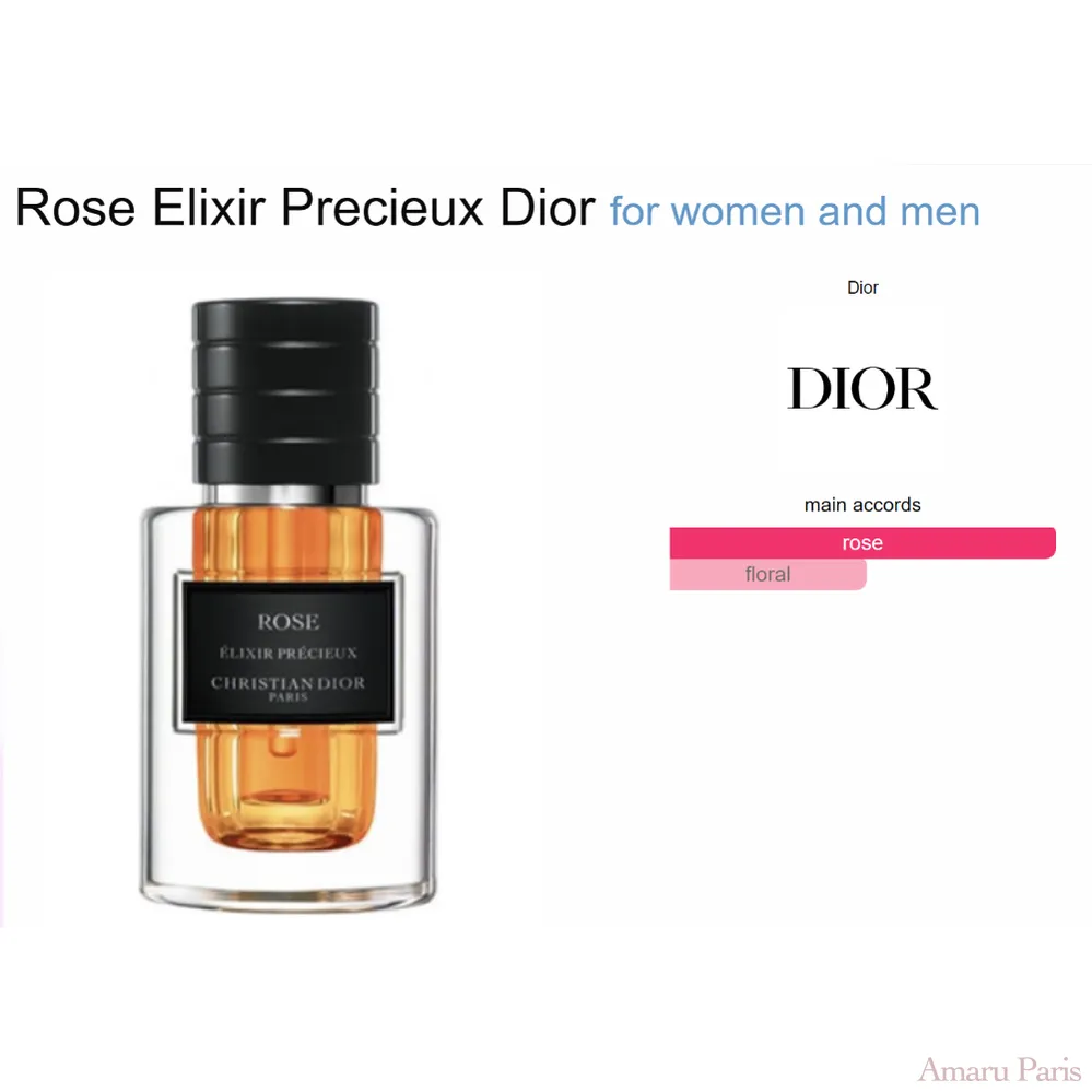 Rose Elixir Precieux Dior for women and men