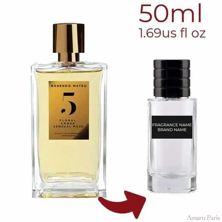 Rosendo Mateu Nº 5 Floral, Amber, Sensual Musk Rosendo Mateu Olfactive Expressions for women and men Decant Fragrance Samples