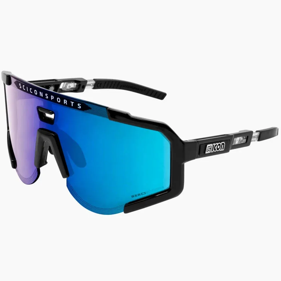 Scicon Aeroscope sunglasses - Black Multimirror blue