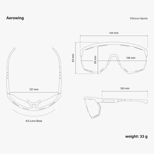 Scicon Aerowing sunglasses - White multimirror rojo