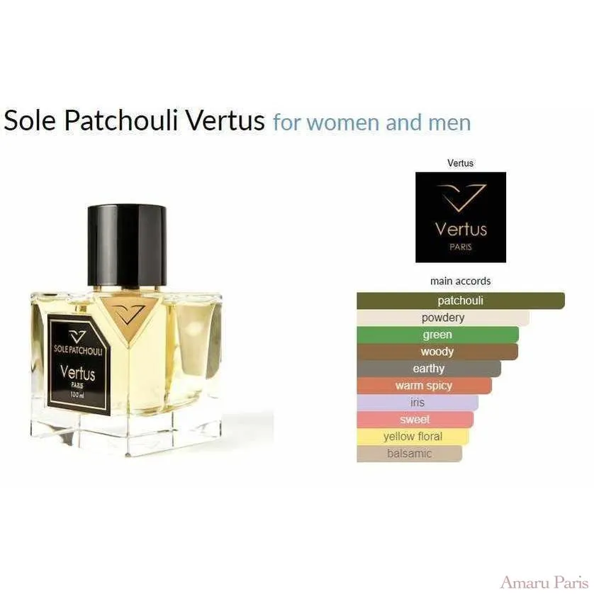 Sole Patchouli Vertus for women and men Decant Samples