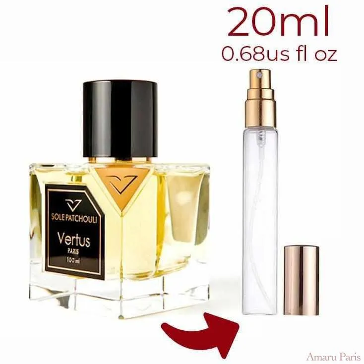 Sole Patchouli Vertus for women and men Decant Samples
