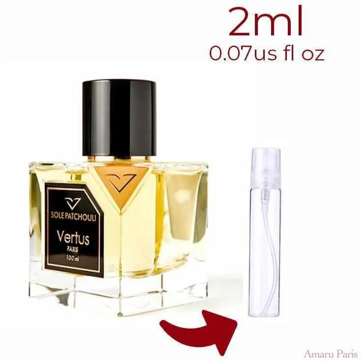 Sole Patchouli Vertus for women and men Decant Samples