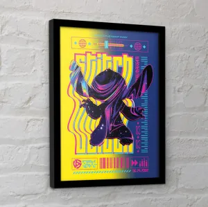Stitch (Stitch Techno 1) Collector Print (Framed)
