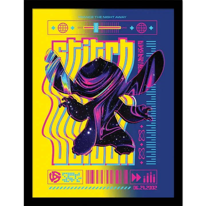 Stitch (Stitch Techno 1) Collector Print (Framed)