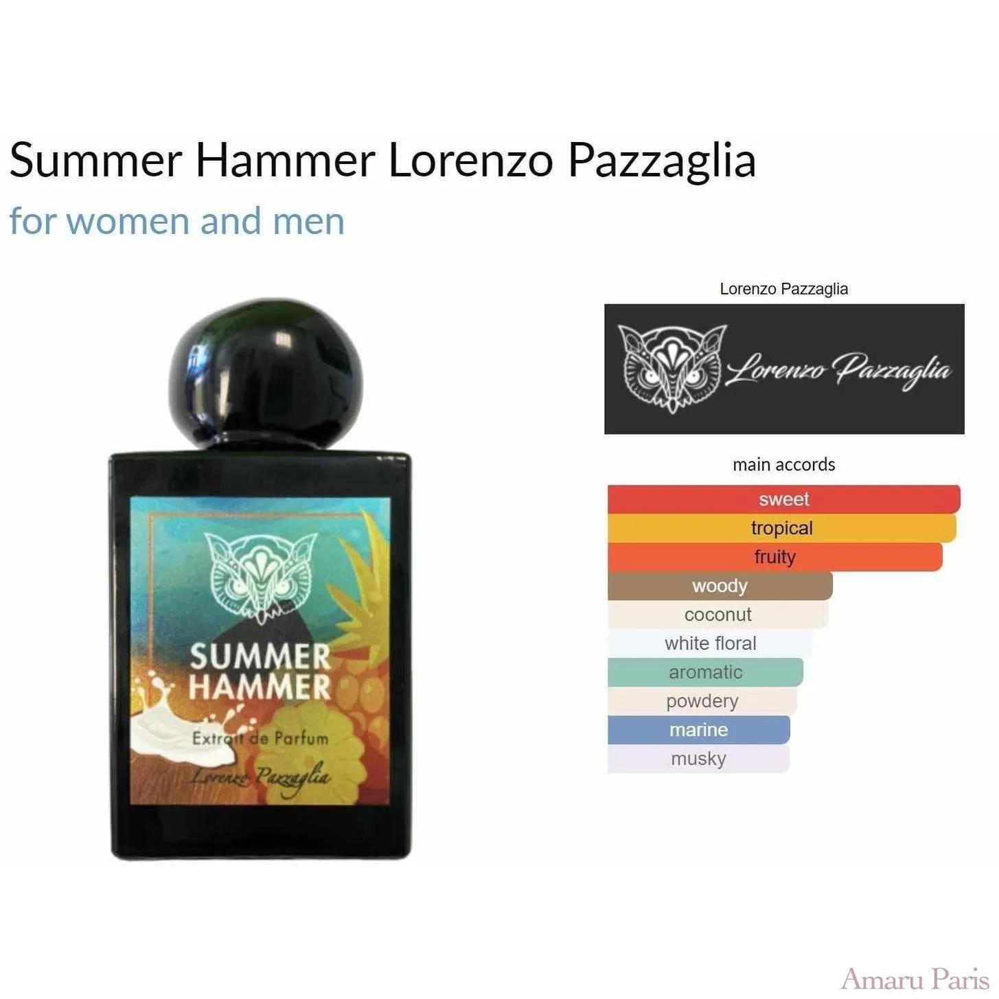 Summer Hammer Lorenzo Pazzaglia for women and men Decant Samples