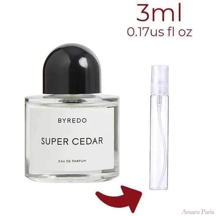 Super Cedar Byredo for women and men Decant Fragrance Samples