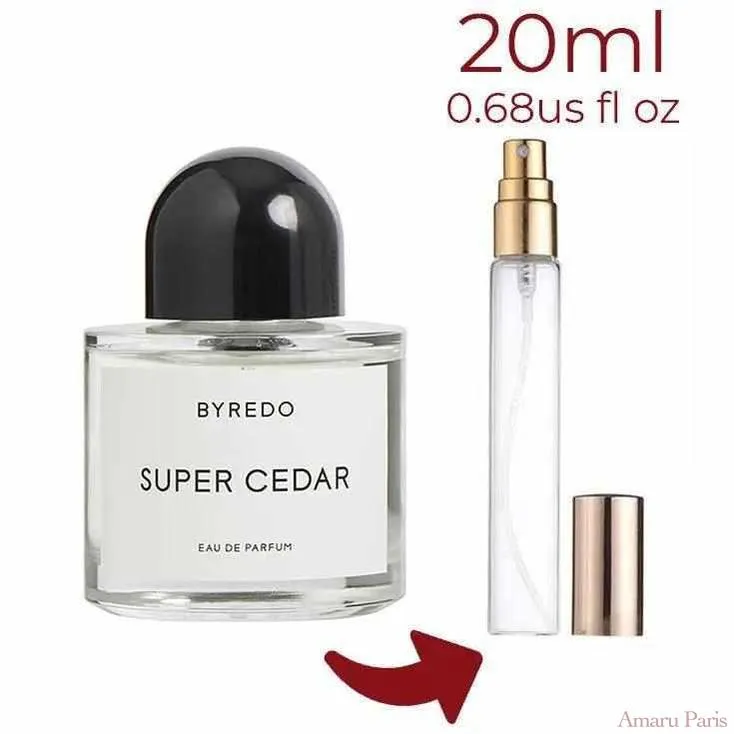 Super Cedar Byredo for women and men Decant Fragrance Samples