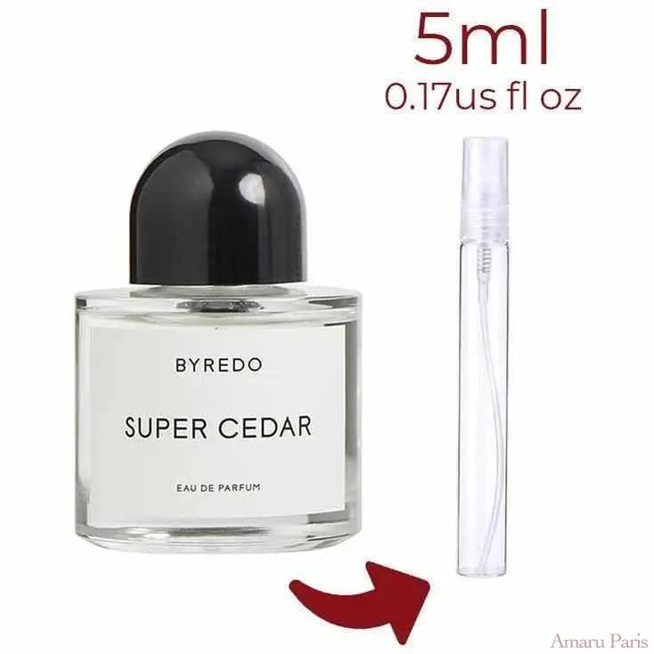 Super Cedar Byredo for women and men Decant Fragrance Samples