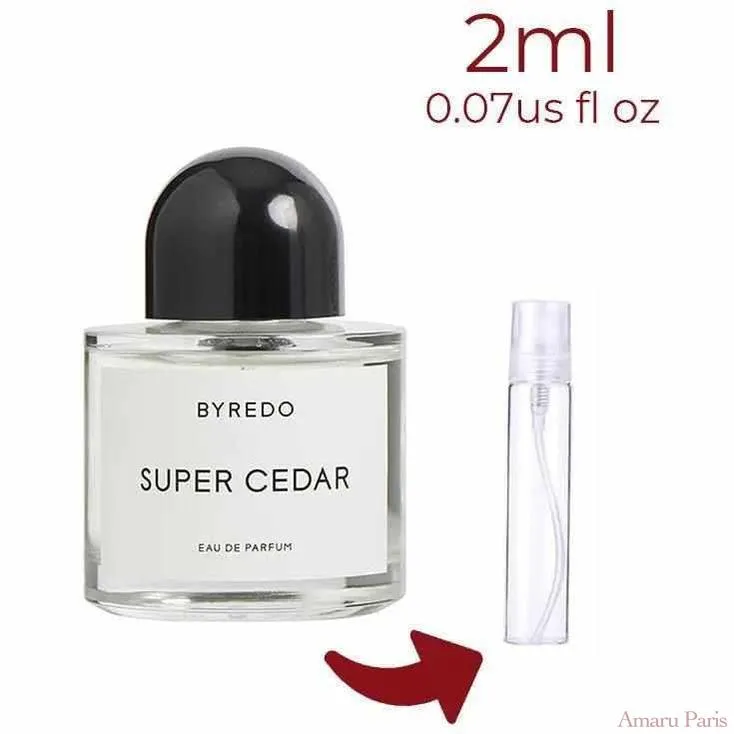 Super Cedar Byredo for women and men Decant Fragrance Samples