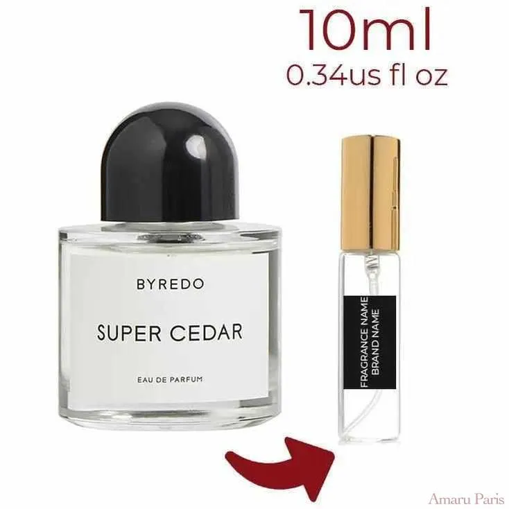 Super Cedar Byredo for women and men Decant Fragrance Samples