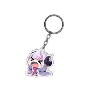 TiffanyTiefling Yawning Chibi Keychain
