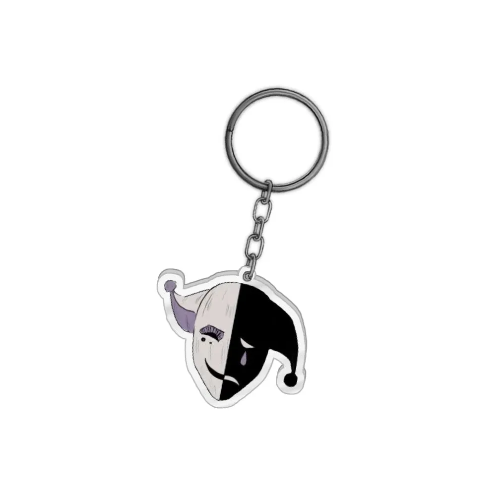 TraderViz Jester Mask Keychain