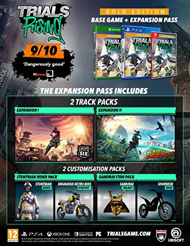 Trials Rising - Gold Edition (Includes 55  additional Tracks & Sticker Artbook)