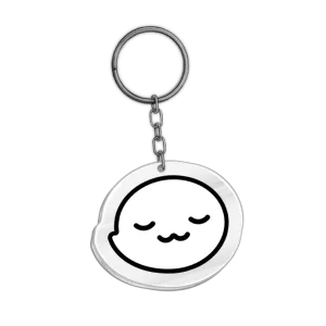 UwU Ghost Acrylic Keychain