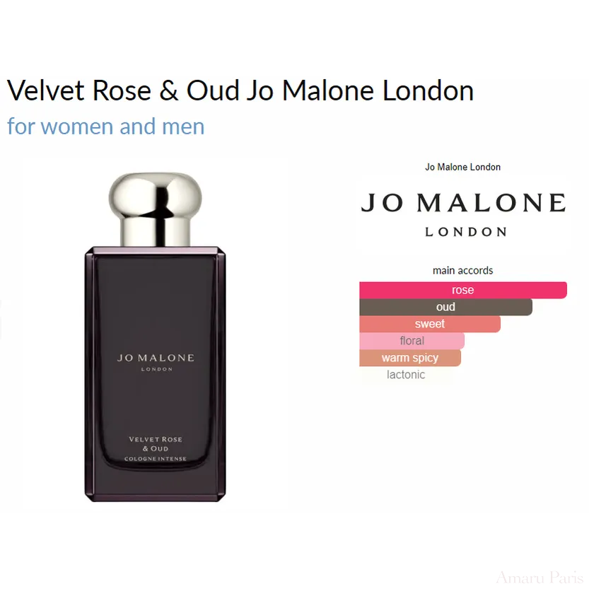 Velvet Rose &amp; Oud Jo Malone London for women and men Decant Samples