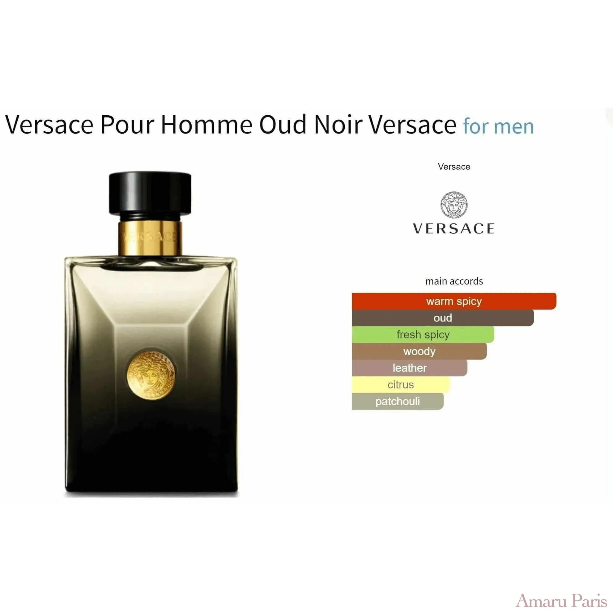 Versace Pour Homme Oud Noir Versace for men Decant Fragrance Samples