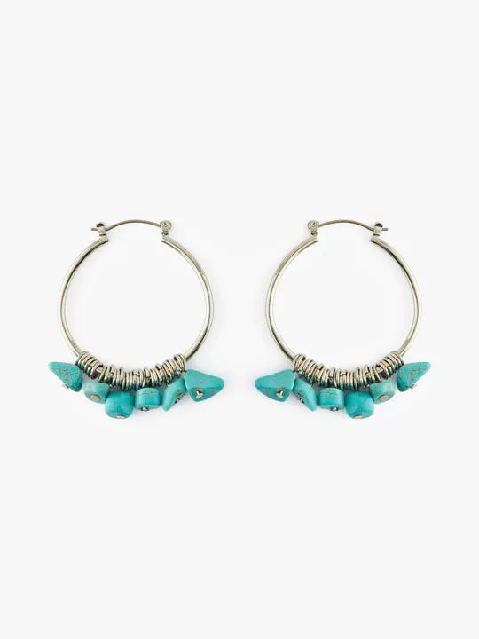 Viony Hoop Earrings (Silver)