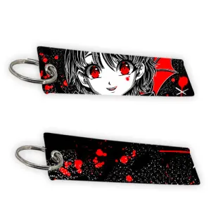 VIVICHANTHEDRAGON Yandere Jet Tag Keychain