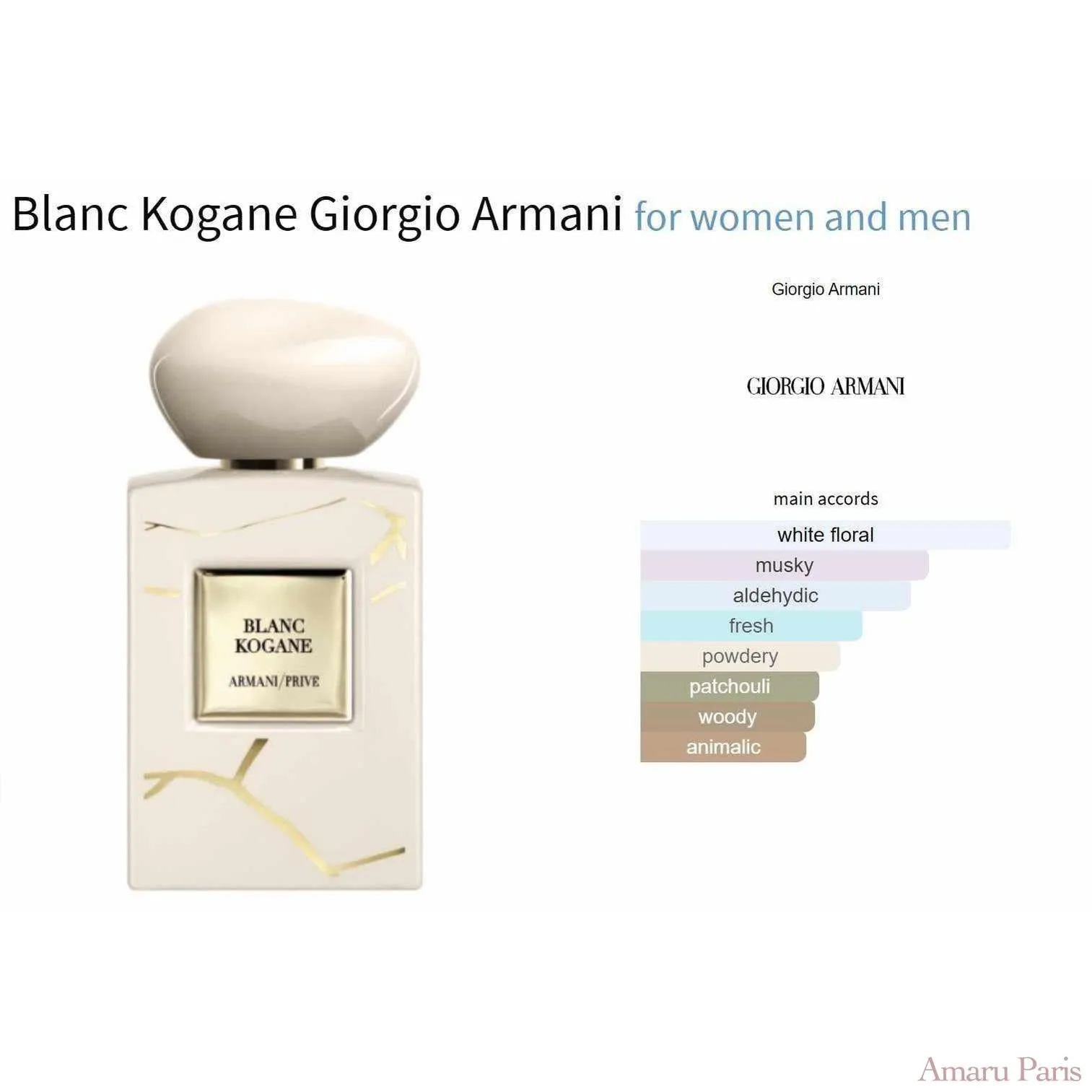 White Kogane Giorgio Armani for women and men Decant Samples