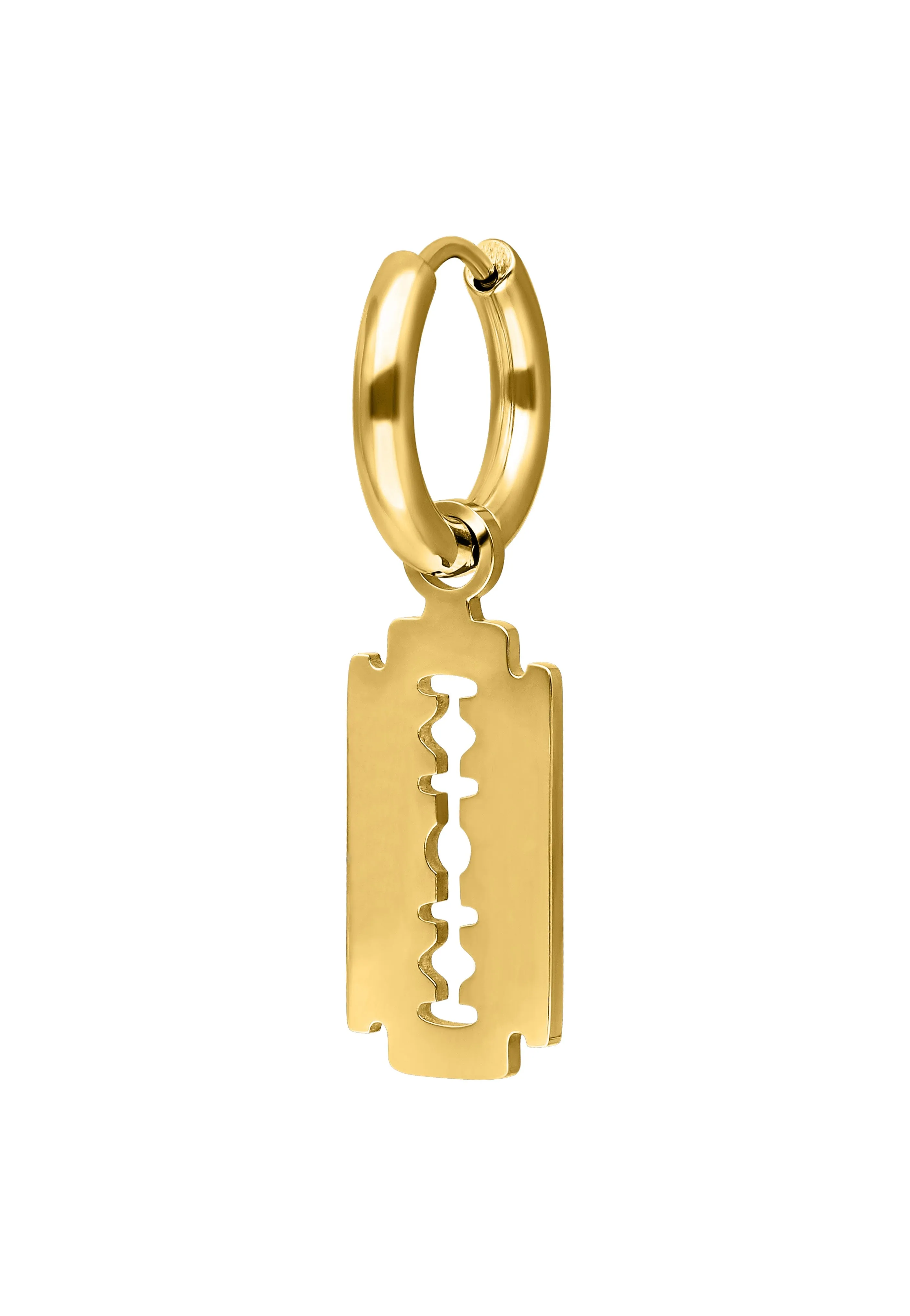 Wildcat - Little Razorblade Hoops (Pair) Gold - Earrings