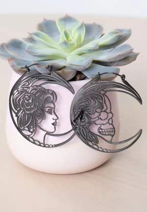 Wildcat - Skull Couple Black - Earrings